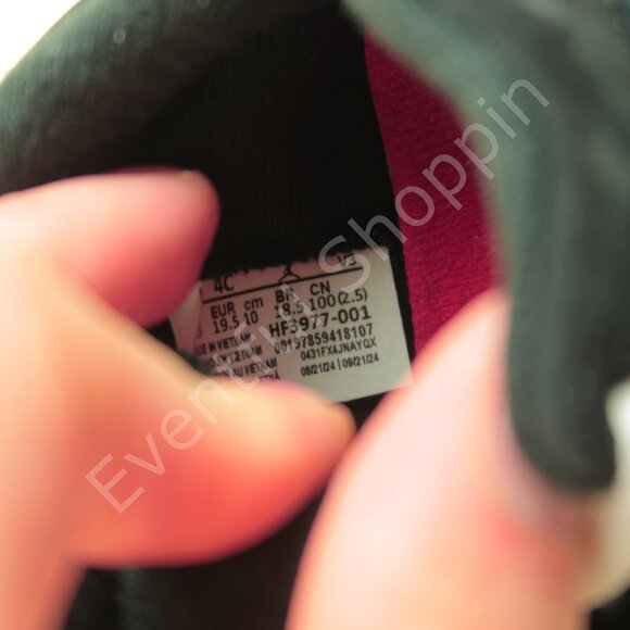 Nike Air Jordan 5 Retro OG TD Size 4C Black Metallic Reimagined Shoes HF3977-001 - Picture 9 of 10